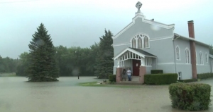 Flooding in Burlington, WI